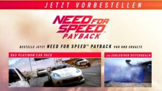 Need for Speed: Payback – Die Versionen und Vorbesteller Boni