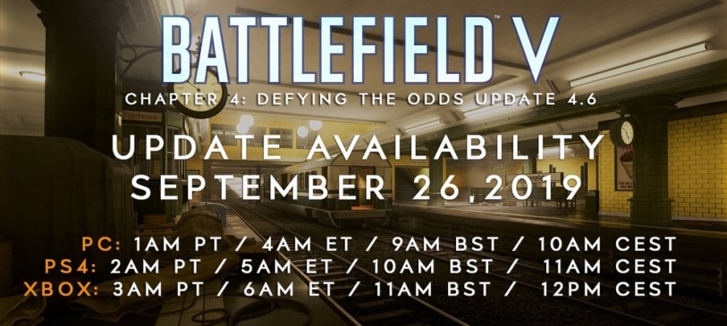 Battlefield V: Alles was ihr zum Update 4.6 wissen müsst: Changelog, Update Zeiten und Downloadgröße!